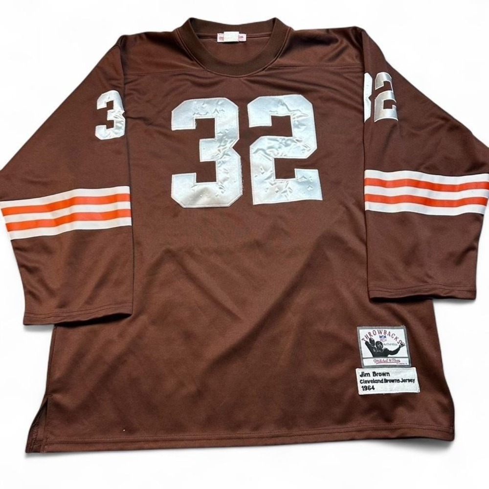 Mitchell and Ness Jim Brown Cleveland Browns NFL football jersey XXL